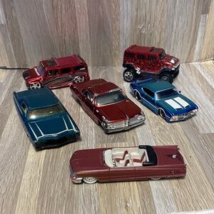 Hot wheels and Jada Assorted Toy Car Set - Red, white, Blue, die cast vintage
